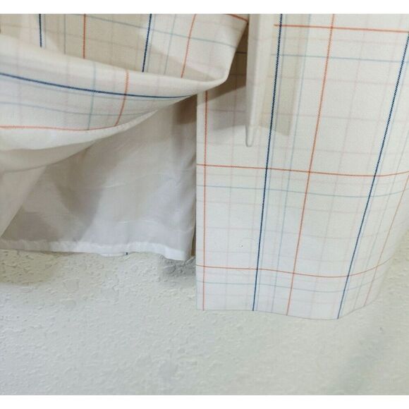 Hugo Boss White Plaid Midi Dress - Picture 11 of 12